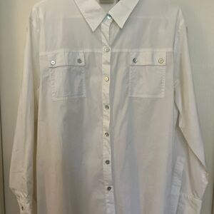 Chico’s Womens Classic White Shirt